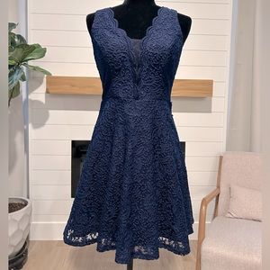 Navy Blue Homecoming Dress